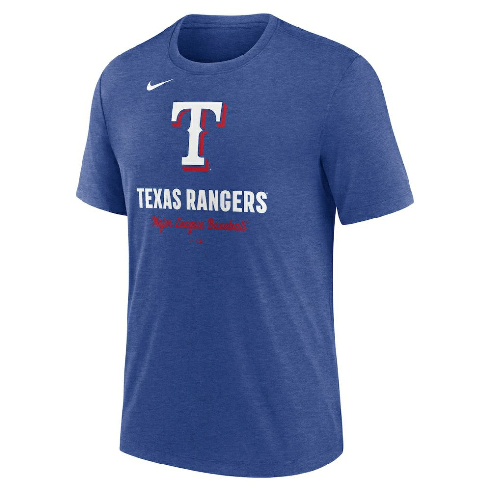 Texas Rangers Nike Logo Tri-Blend T-Shirt - MLB T-shirts