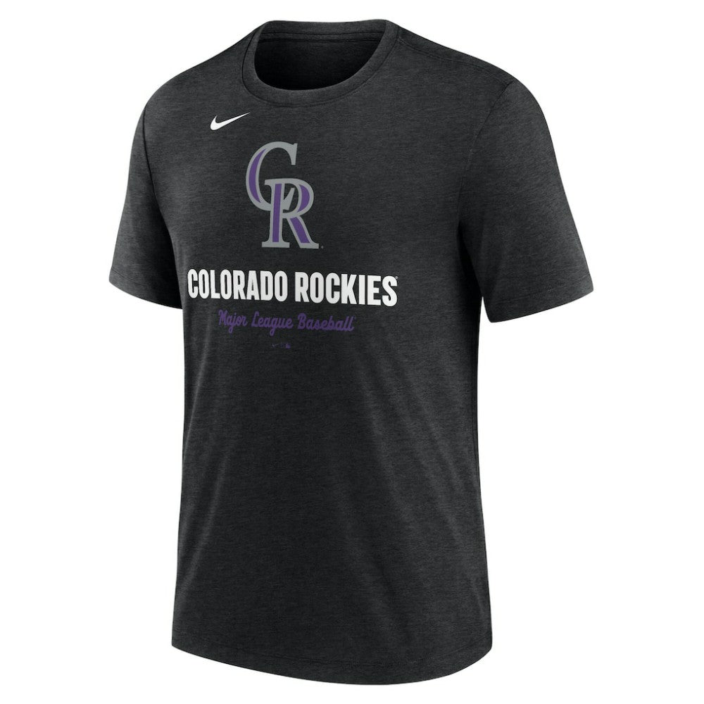 Colorado Rockies Nike Logo Tri-Blend T-Shirt - MLB T-shirts
