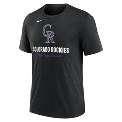 Colorado Rockies Nike Logo Tri-Blend T-Shirt - MLB T-shirts