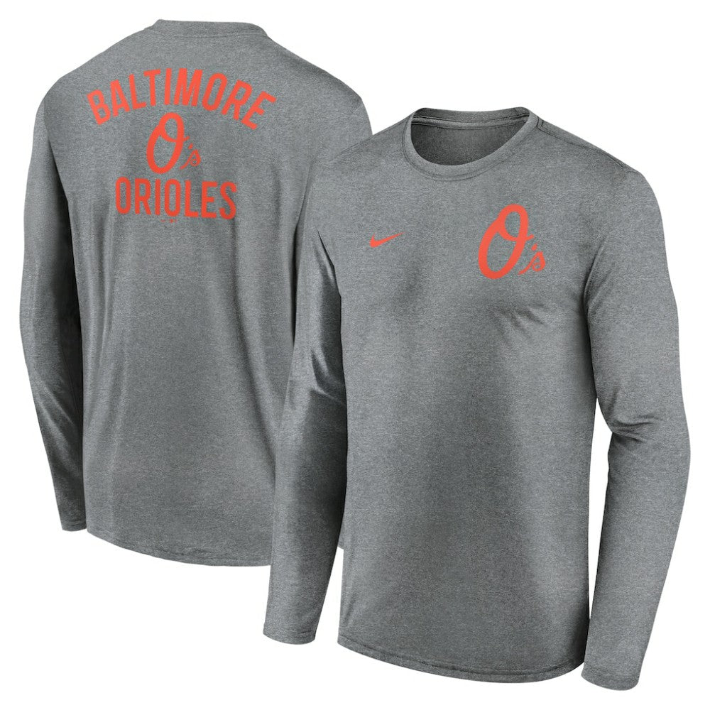 Baltimore Orioles Nike 2-Hit Legend Dri-FIT Long Sleeve T-Shirt - MLB T-shirts
