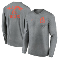 Baltimore Orioles Nike 2-Hit Legend Dri-FIT Long Sleeve T-Shirt - MLB T-shirts