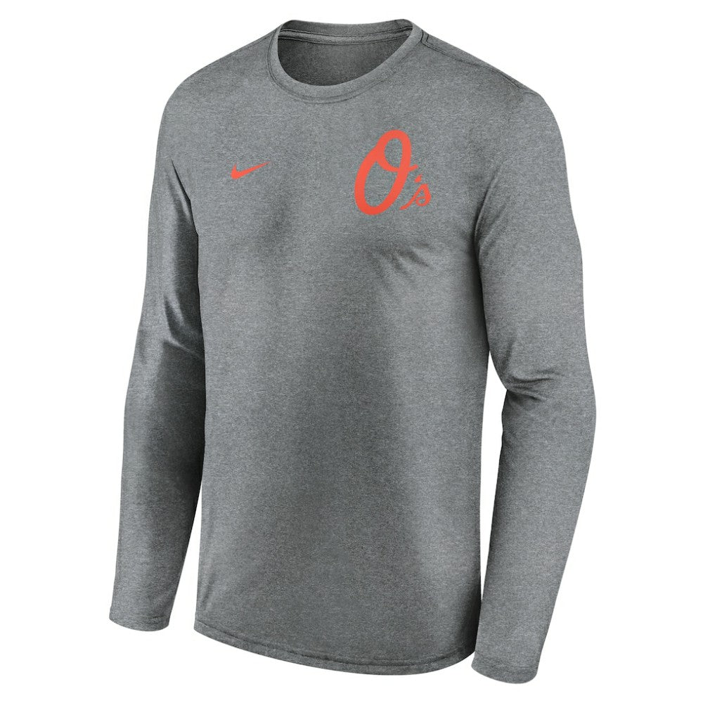 Baltimore Orioles Nike 2-Hit Legend Dri-FIT Long Sleeve T-Shirt - MLB T-shirts