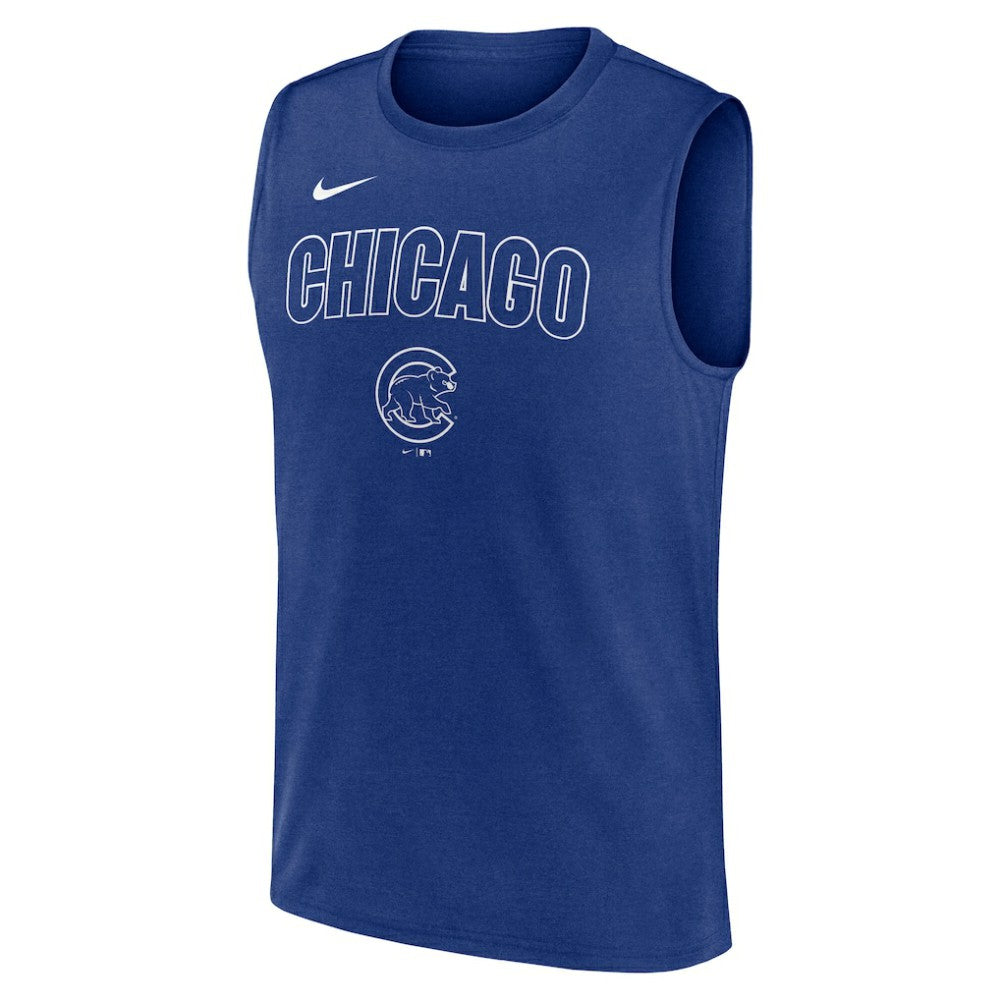Chicago Cubs Nike Knockout Dri-FIT Muscle Tank Top - MLB Tanks