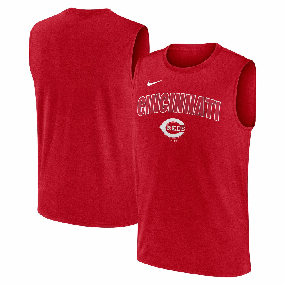 Cincinnati Reds Nike Knockout Dri-FIT Muscle Tank Top - MLB Tanks