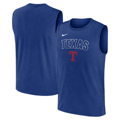 Texas Rangers Nike Knockout Dri-FIT Muscle Tank Top - MLB Tanks