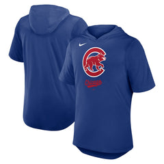 Chicago Cubs Nike Tri-Blend Hoodie T-Shirt - MLB Hoodies