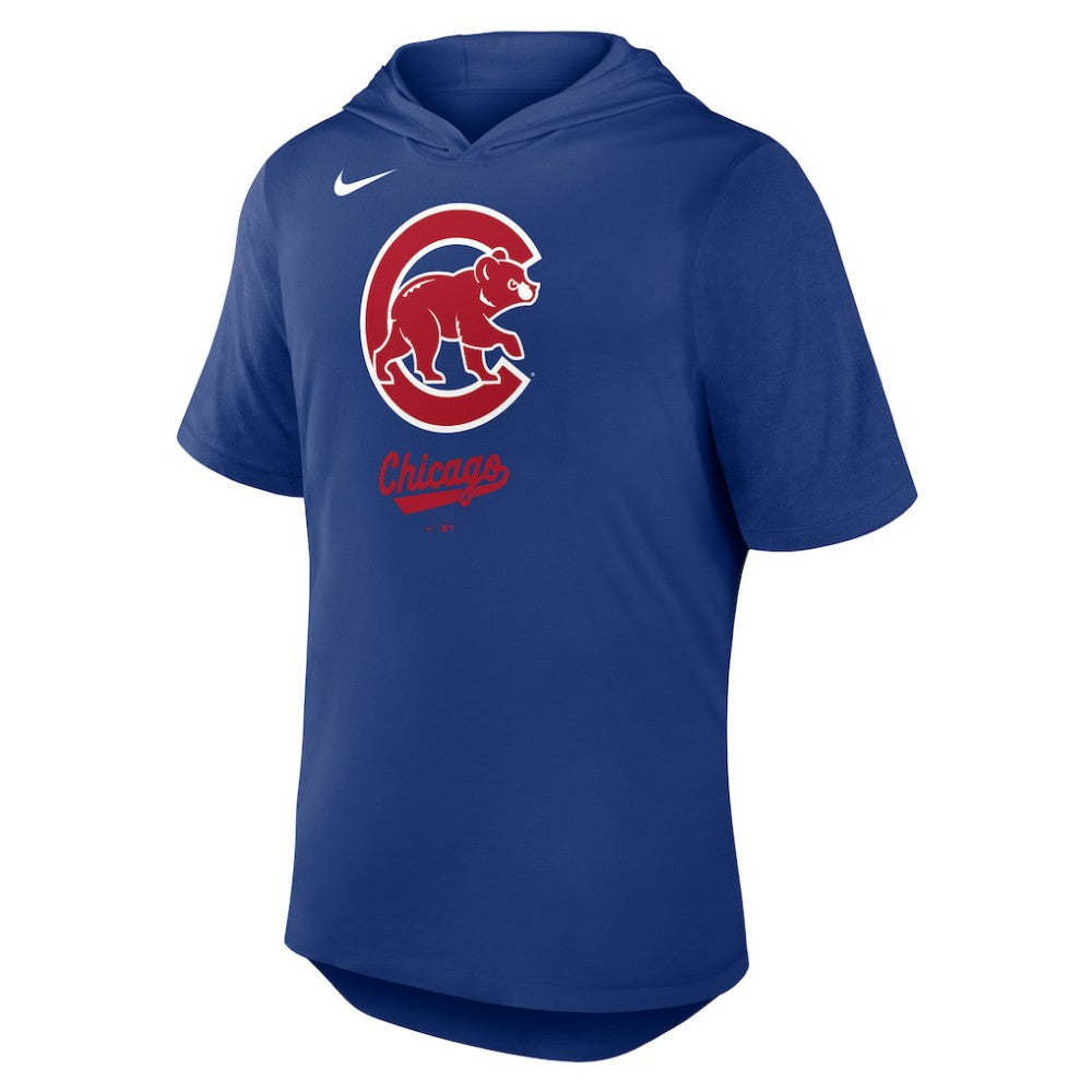 Chicago Cubs Nike Tri-Blend Hoodie T-Shirt - MLB Hoodies