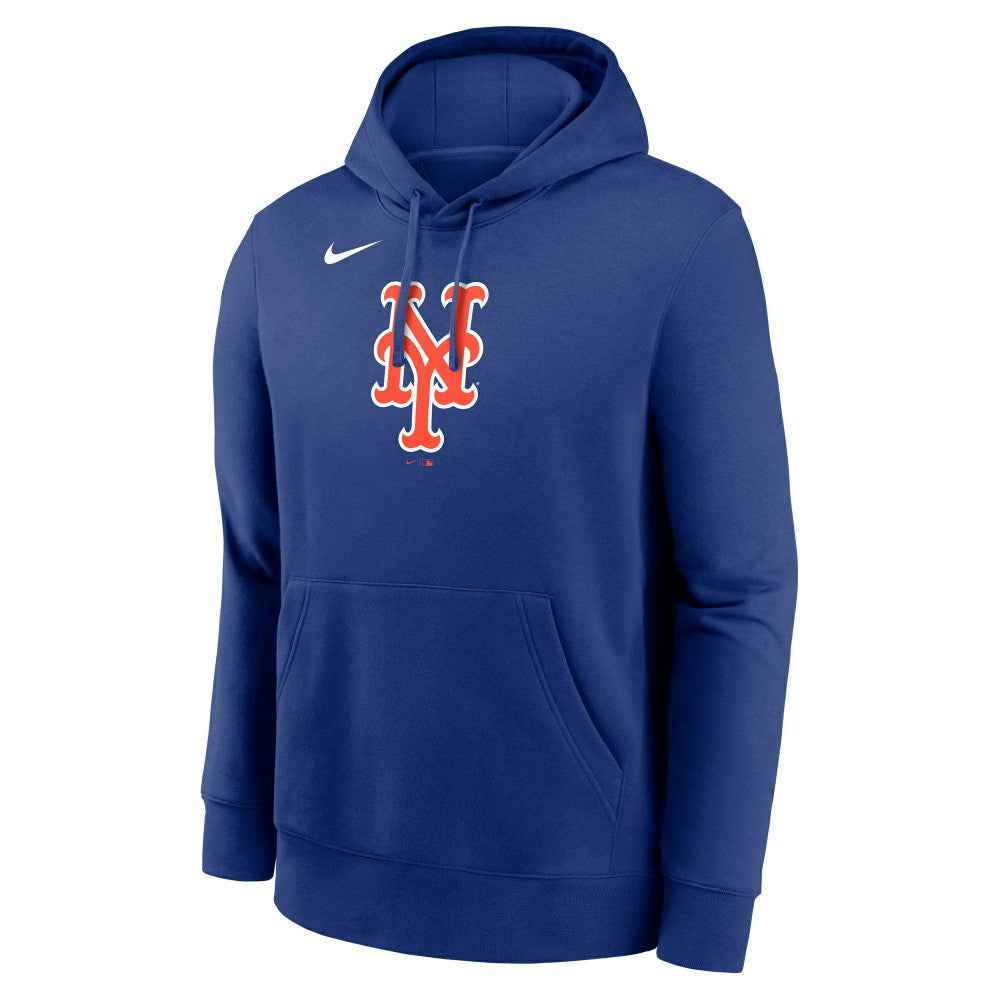 New York Mets Nike Logo Club Fleece Hoodie - MLB Hoodies