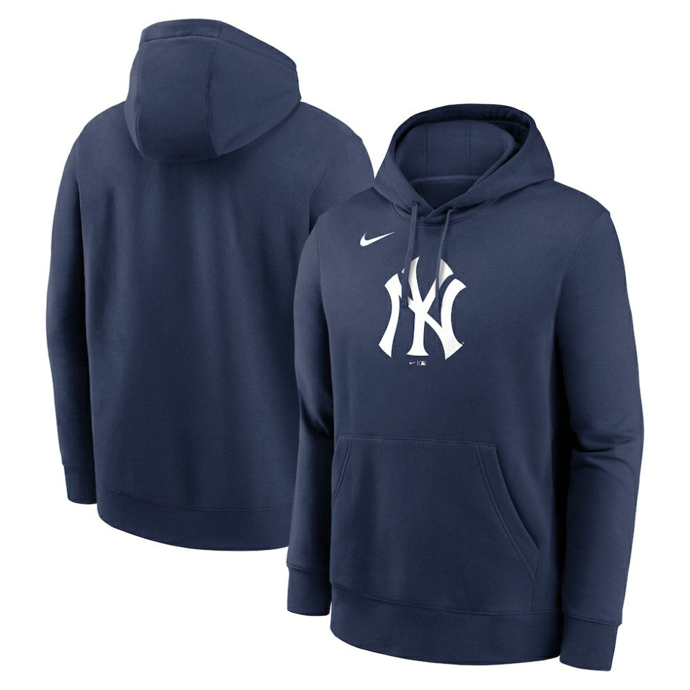 New York Yankees Nike Logo Club Fleece Hoodie - MLB Hoodies