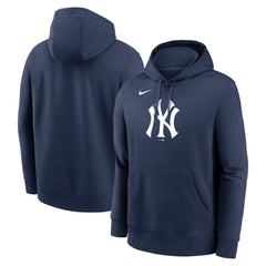 New York Yankees Nike Logo Club Fleece Hoodie - MLB Hoodies