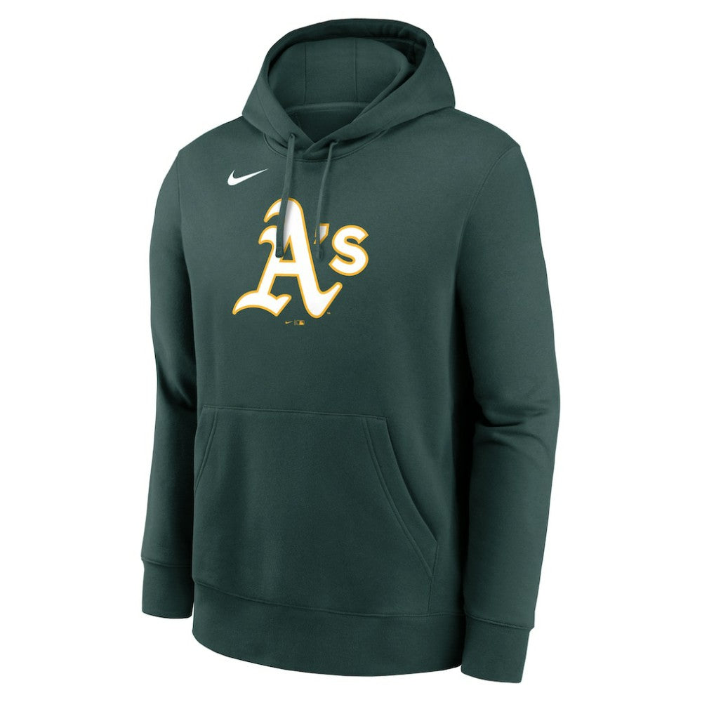 Athletics Nike Logo Club Fleece Hoodie - MLB Hoodies