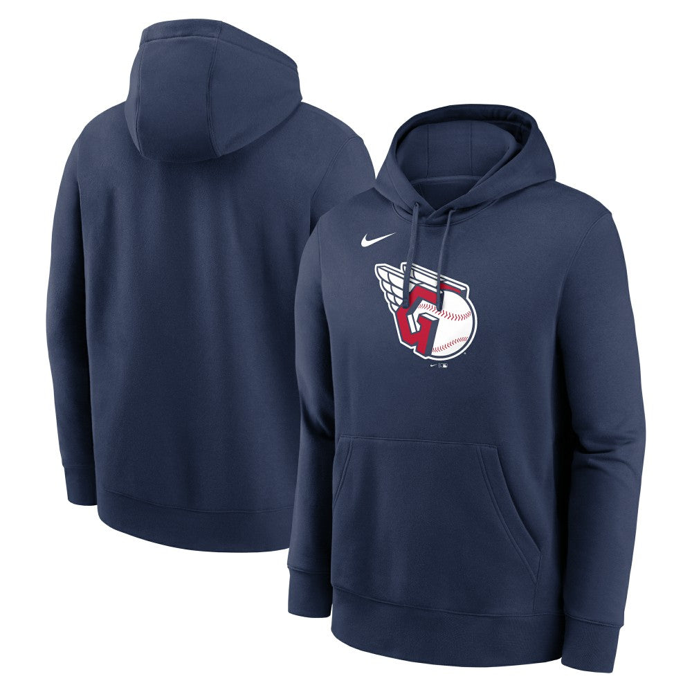 Cleveland Guardians Nike Logo Club Fleece Hoodie - MLB Hoodies
