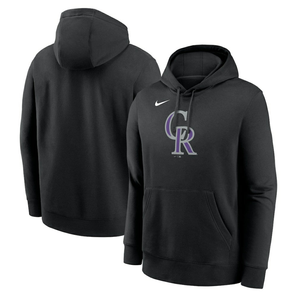 Colorado Rockies Nike Logo Club Fleece Hoodie - MLB Hoodies