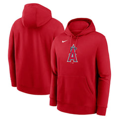 Los Angeles Angels Nike Logo Club Fleece Hoodie - MLB Hoodies