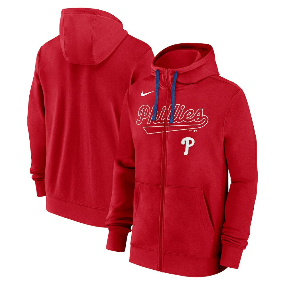 Philadelphia Phillies Nike Knockout Script Full-Zip Hoodie - MLB Hoodies