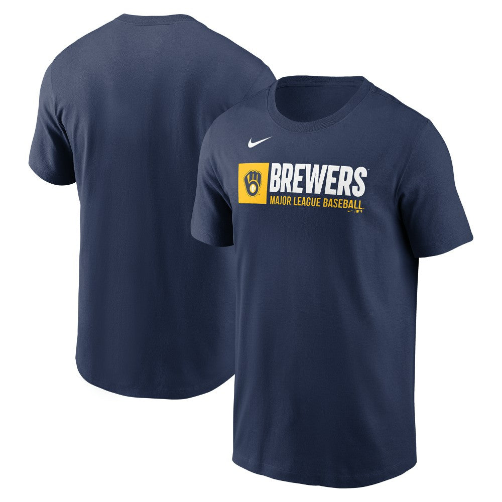 Milwaukee Brewers Nike Team Block T-Shirt - MLB T-shirts