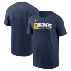 Milwaukee Brewers Nike Team Block T-Shirt - MLB T-shirts