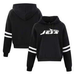 New York Jets Cuce Women's Cropped Sequins Pullover Hoodie | NFL US