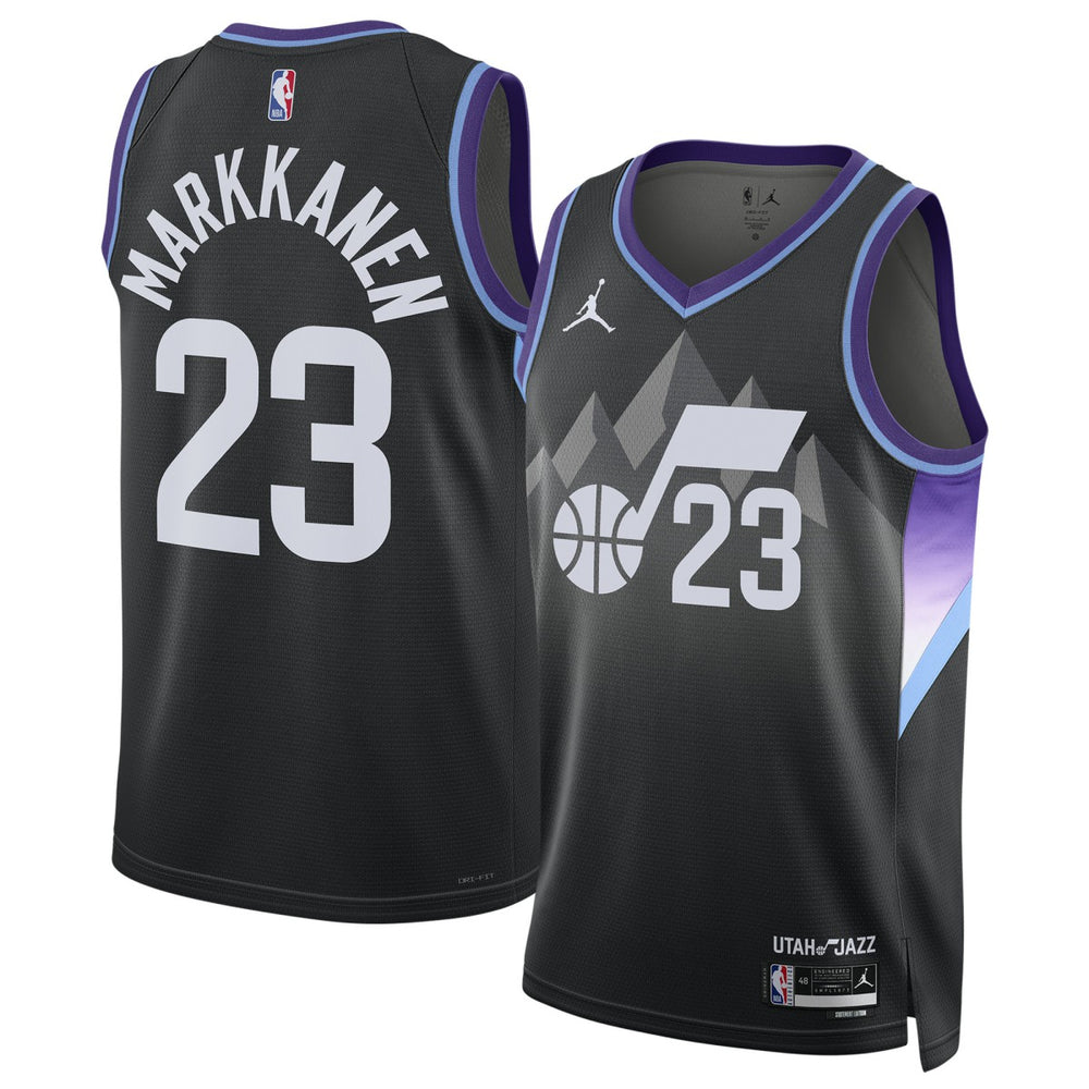 Black Lauri Markkanen Utah Jazz Jordan Brand Unisex 2024/25 Swingman Jersey | NBA
