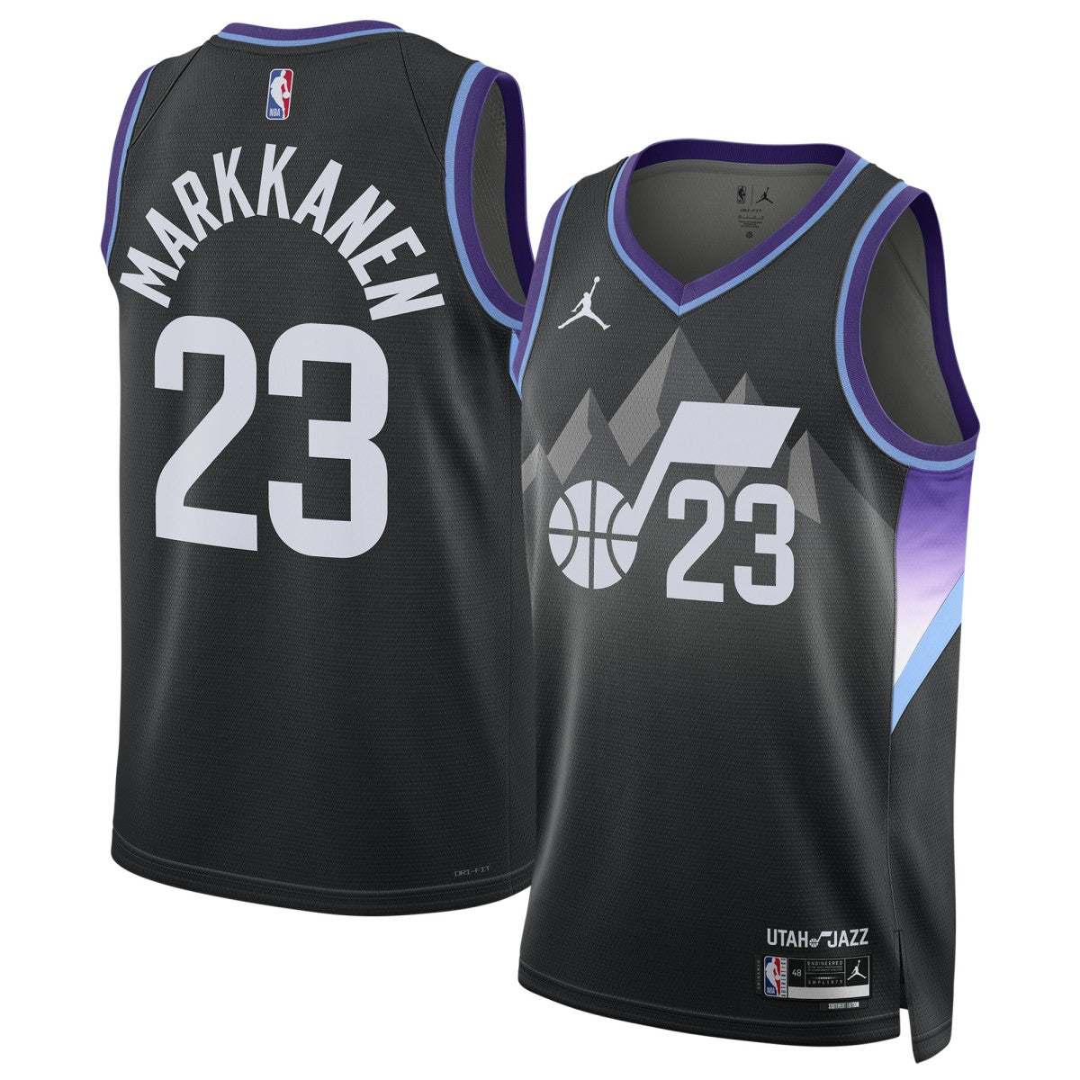 Black Lauri Markkanen Utah Jazz Jordan Brand Unisex 2024/25 Swingman Jersey | NBA