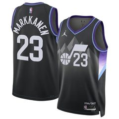 Black Lauri Markkanen Utah Jazz Jordan Brand Unisex 2024/25 Swingman Jersey | NBA