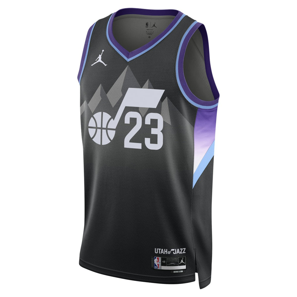 Black Lauri Markkanen Utah Jazz Jordan Brand Unisex 2024/25 Swingman Jersey | NBA
