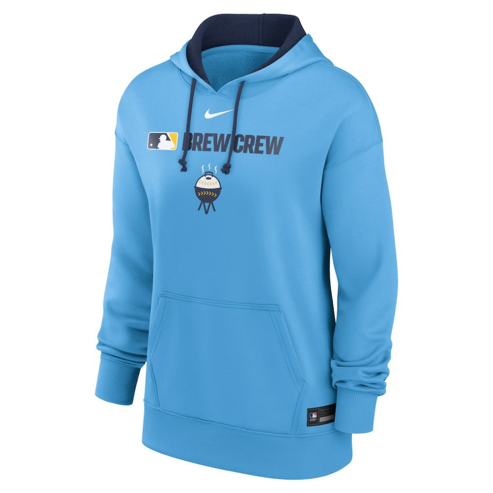Milwaukee Brewers Nike Women's City Connect Authentic Collection Therma-FIT Hoodie - MLB Hoodies