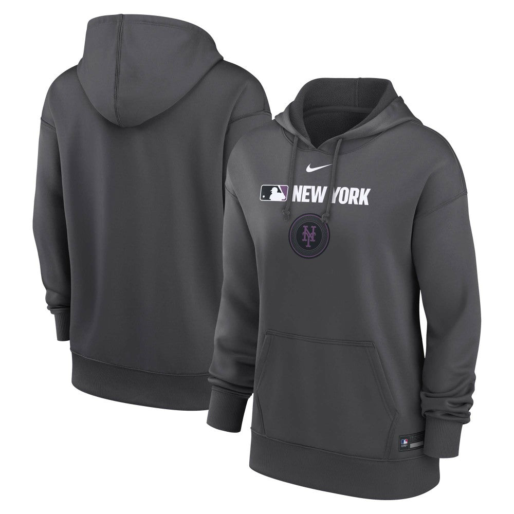 New York Mets Nike Women's City Connect Authentic Collection Therma-FIT Hoodie - MLB Hoodies