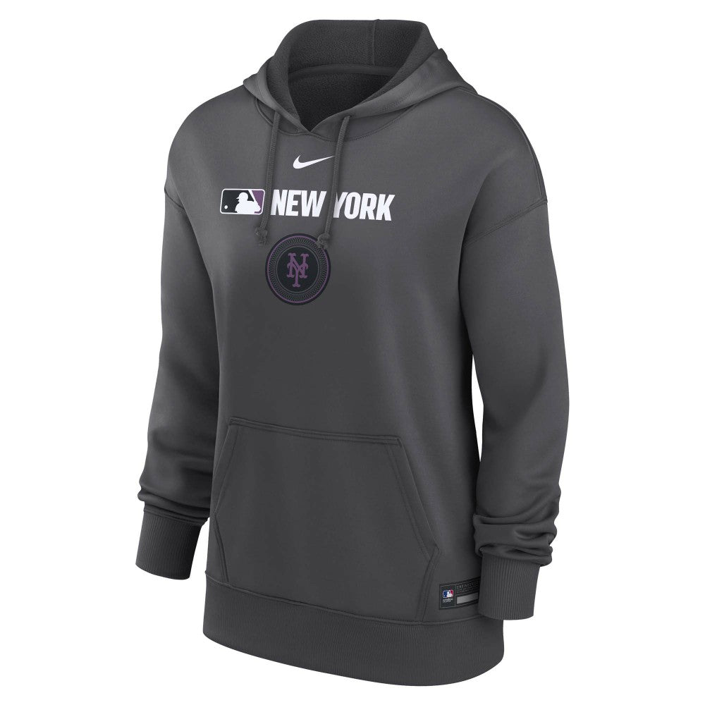 New York Mets Nike Women's City Connect Authentic Collection Therma-FIT Hoodie - MLB Hoodies