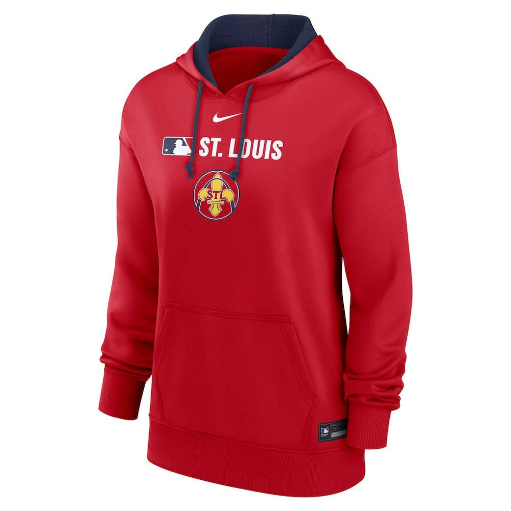 St. Louis Cardinals Nike Women's City Connect Authentic Collection Therma-FIT Hoodie - MLB Hoodies