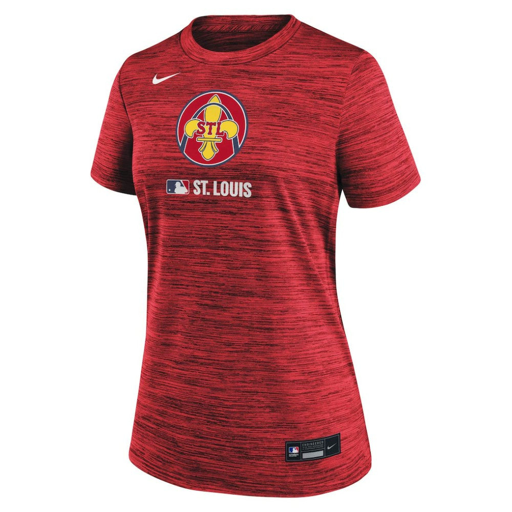 St. Louis Cardinals Nike Women's Authentic Collection City Connect Velocity Dri-FIT T-Shirt - MLB T-shirts