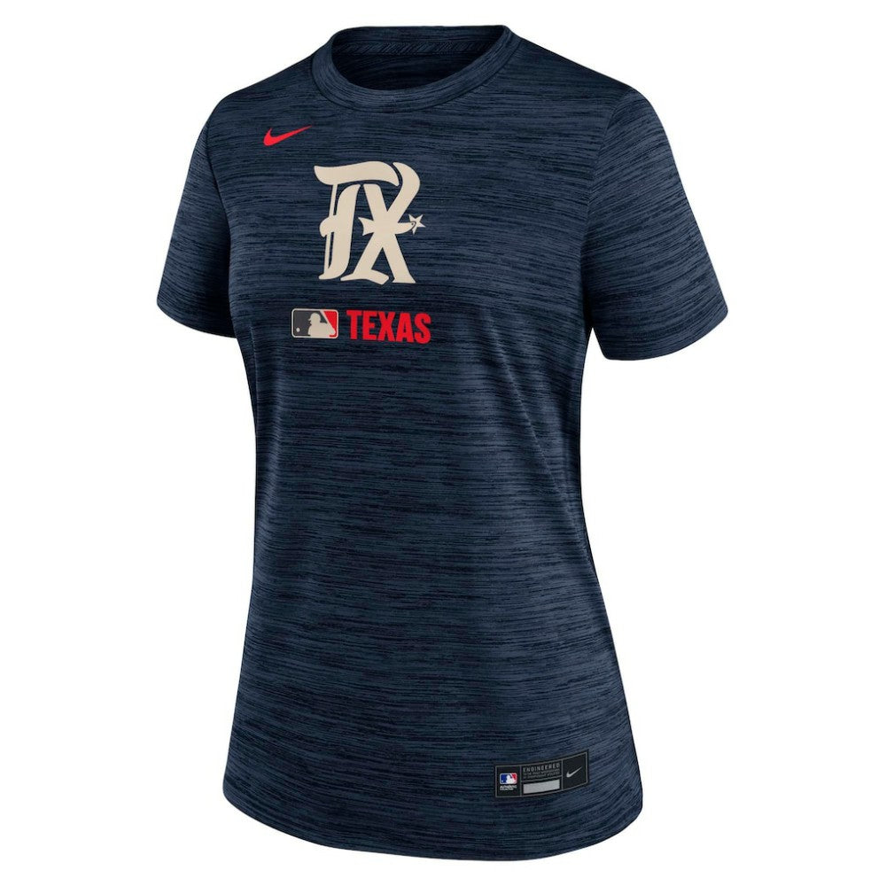 Texas Rangers Nike Women's Authentic Collection City Connect Velocity Dri-FIT T-Shirt - MLB T-shirts