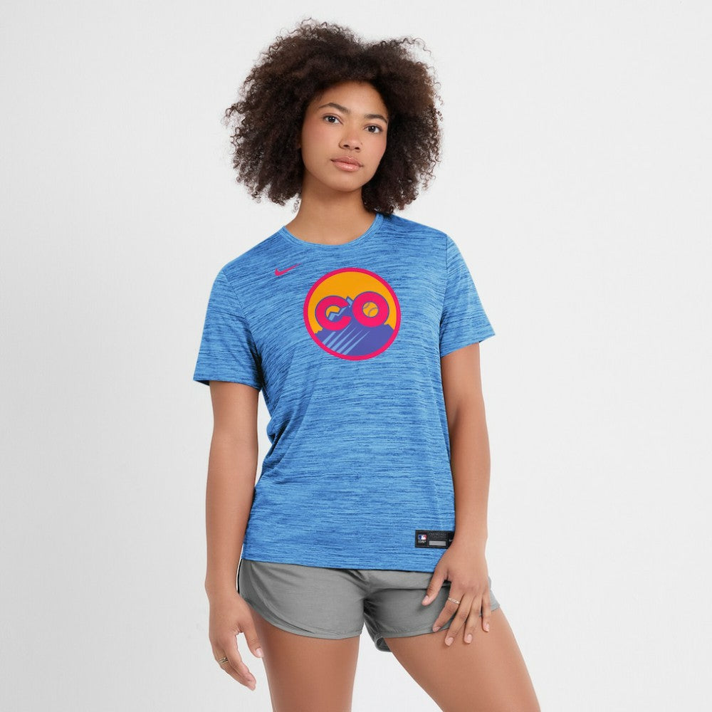 Colorado Rockies Nike Women's 2025 City Connect Authentic Collection Velocity Dri-FIT T-Shirt - MLB T-shirts