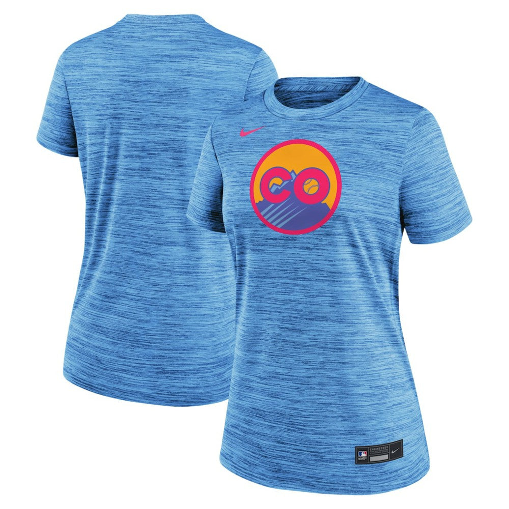 Colorado Rockies Nike Women's 2025 City Connect Authentic Collection Velocity Dri-FIT T-Shirt - MLB T-shirts