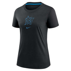 Miami Marlins Nike Women's Authentic Collection Early Work Tri-Blend T-Shirt - MLB T-shirts
