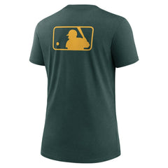 Athletics Nike Women's Authentic Collection Early Work Tri-Blend T-Shirt - MLB T-shirts
