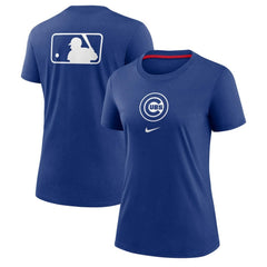 Chicago Cubs Nike Women's Authentic Collection Early Work Tri-Blend T-Shirt - MLB T-shirts