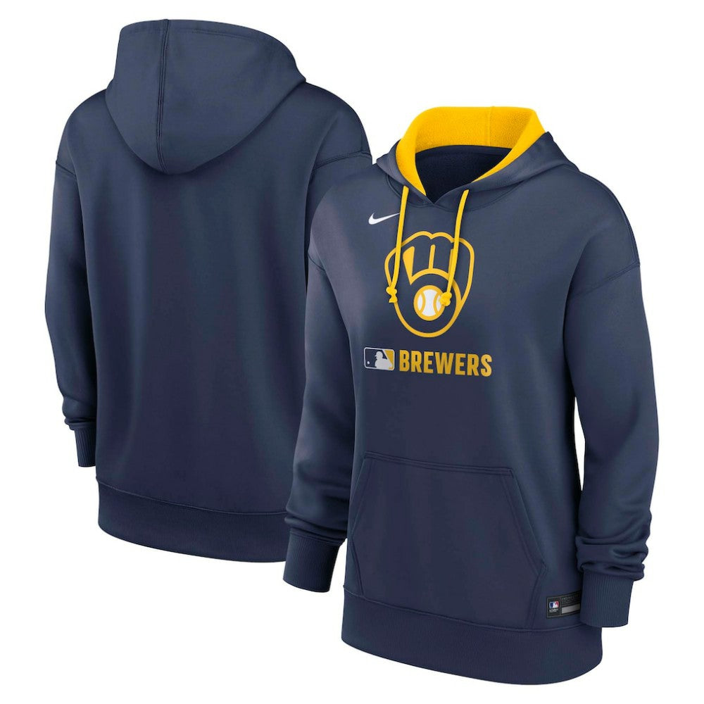 Milwaukee Brewers Nike Women's Authentic Collection Therma-FIT Hoodie - MLB Hoodies