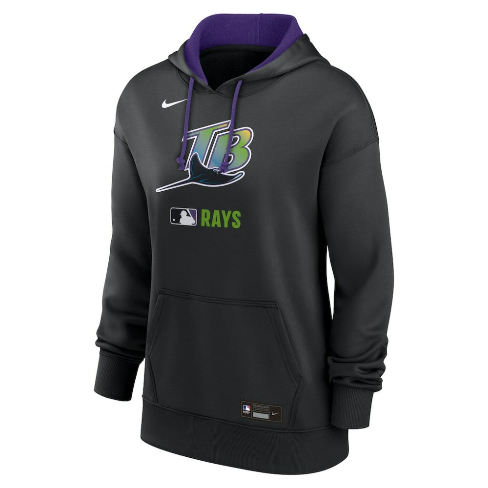 Tampa Bay Rays Nike Women's Authentic Collection Lockup Alternate Logo Therma Hoodie - MLB Hoodies