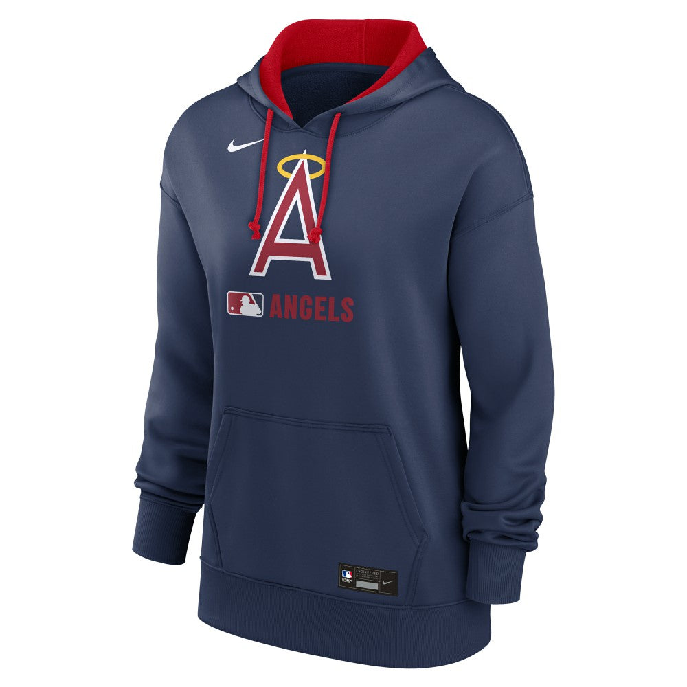 Los Angeles Angels Nike Women's Authentic Collection Lockup Alternate Logo Therma Hoodie - MLB Hoodies