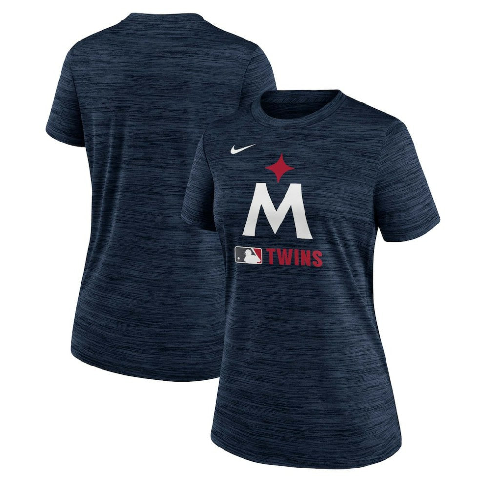 Minnesota Twins Nike Women's Authentic Collection Alternate Logo Velocity Dri-FIT  T-Shirt - MLB T-shirts