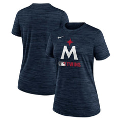 Minnesota Twins Nike Women's Authentic Collection Alternate Logo Velocity Dri-FIT  T-Shirt - MLB T-shirts