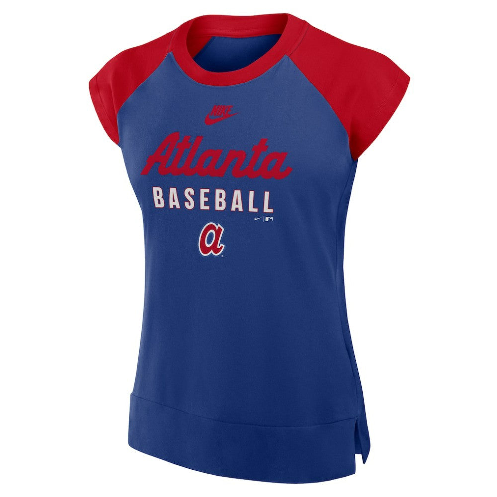 Atlanta Braves Nike Women's Cooperstown Collection Raglan Dri-FIT T-Shirt - MLB T-shirts