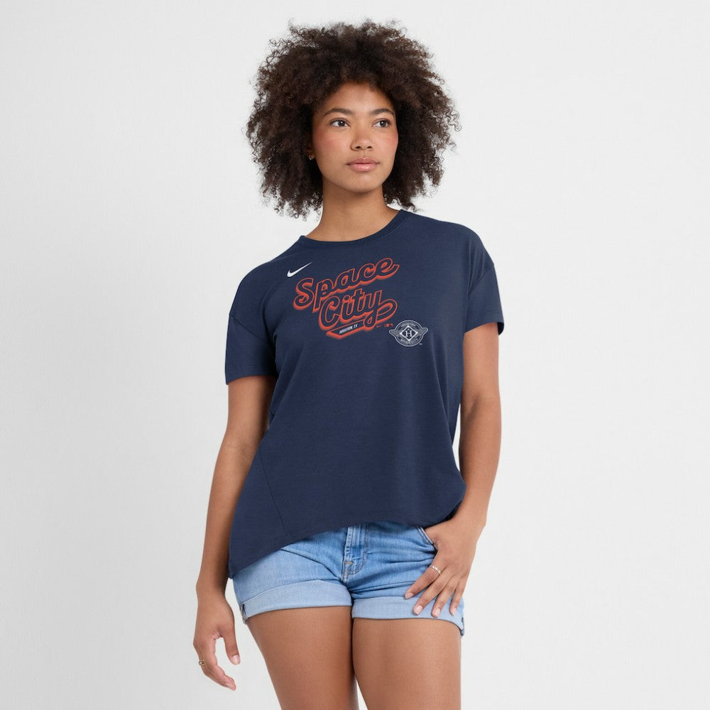 Houston Astros Nike Women's 2025 City Connect Flowy Fashion Tri-Blend Dri-FIT T-Shirt - MLB T-shirts