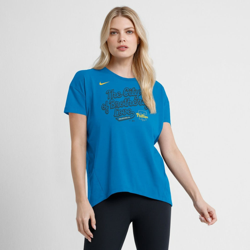 Philadelphia Phillies Nike Women's 2025 City Connect Flowy Fashion Tri-Blend Dri-FIT T-Shirt - MLB T-shirts