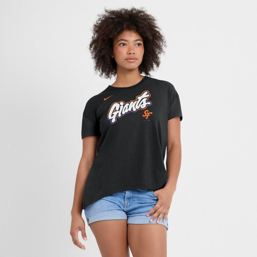 San Francisco Giants Nike Women's 2025 City Connect Flowy Fashion Tri-Blend Dri-FIT T-Shirt - MLB T-shirts