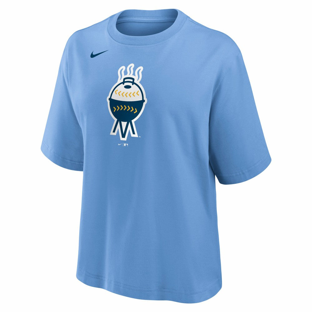 Milwaukee Brewers Nike Women's City Connect Logo Boxy T-Shirt - MLB T-shirts