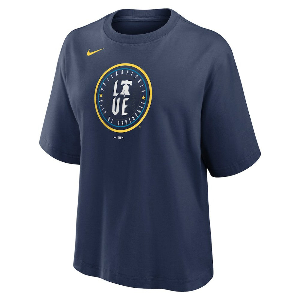 Philadelphia Phillies Nike Women's City Connect Logo Boxy T-Shirt - MLB T-shirts