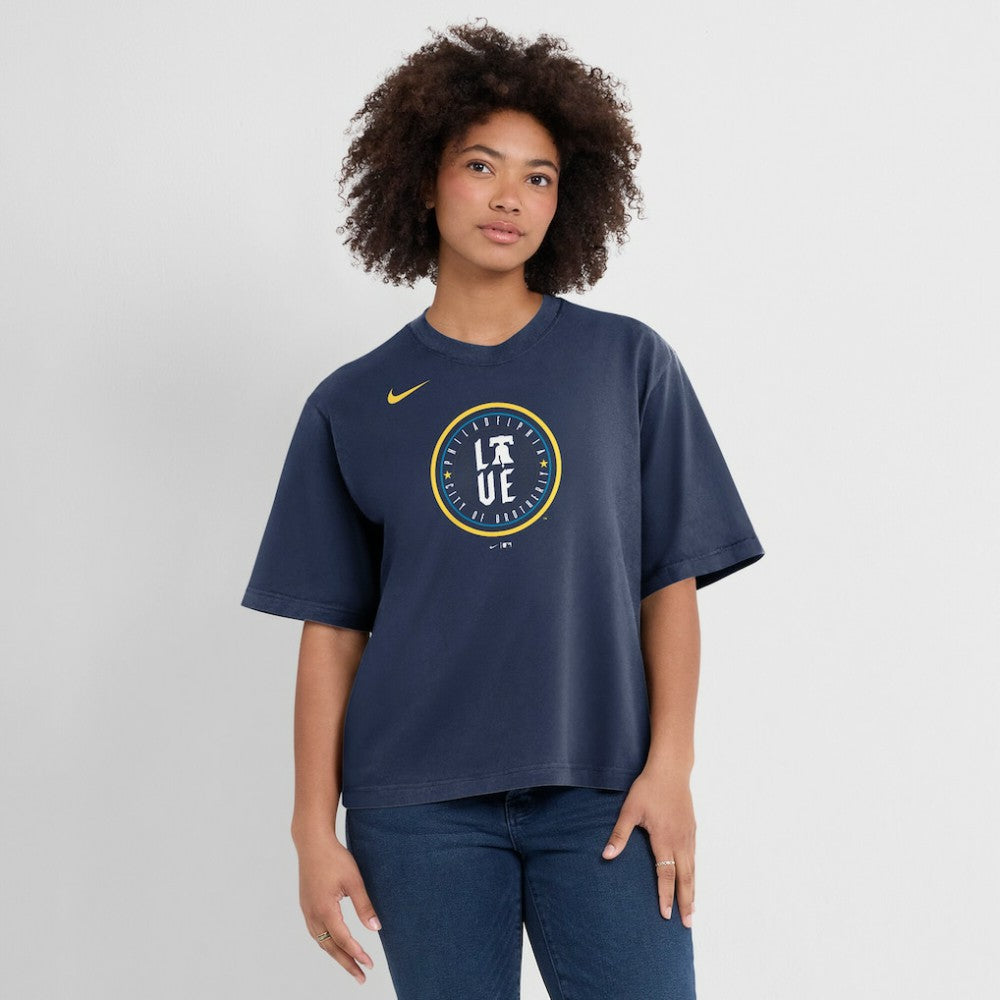 Philadelphia Phillies Nike Women's City Connect Logo Boxy T-Shirt - MLB T-shirts