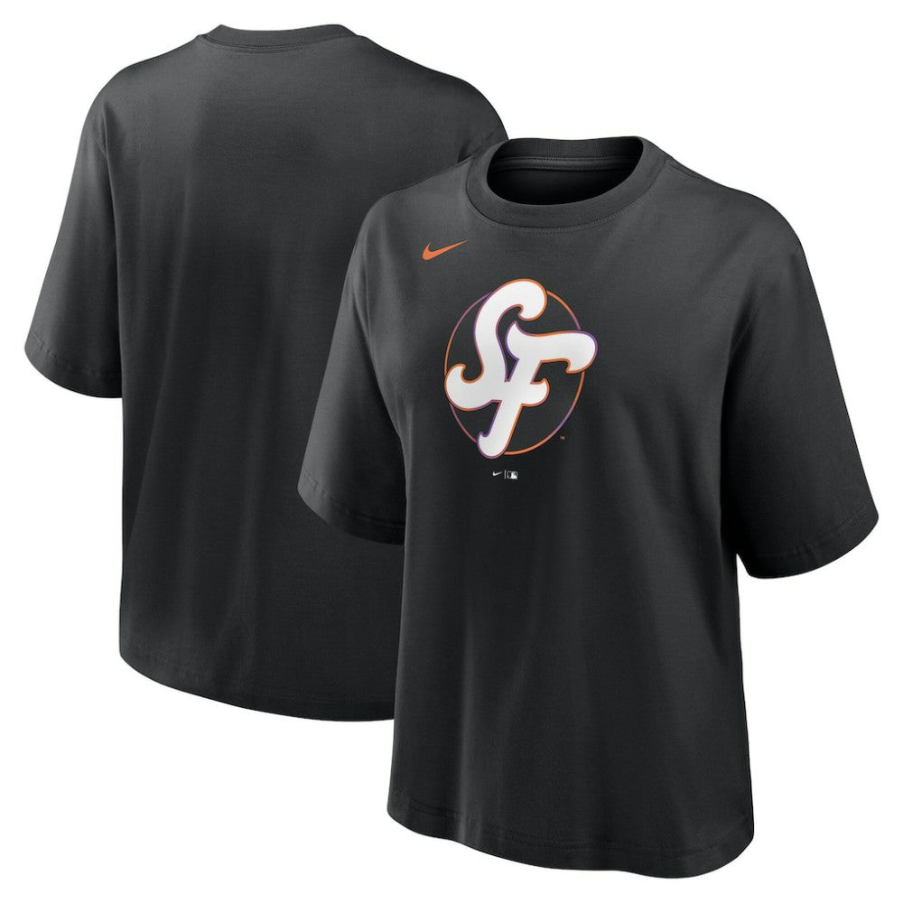 San Francisco Giants Nike Women's 2025 City Connect Logo Boxy T-Shirt - MLB T-shirts